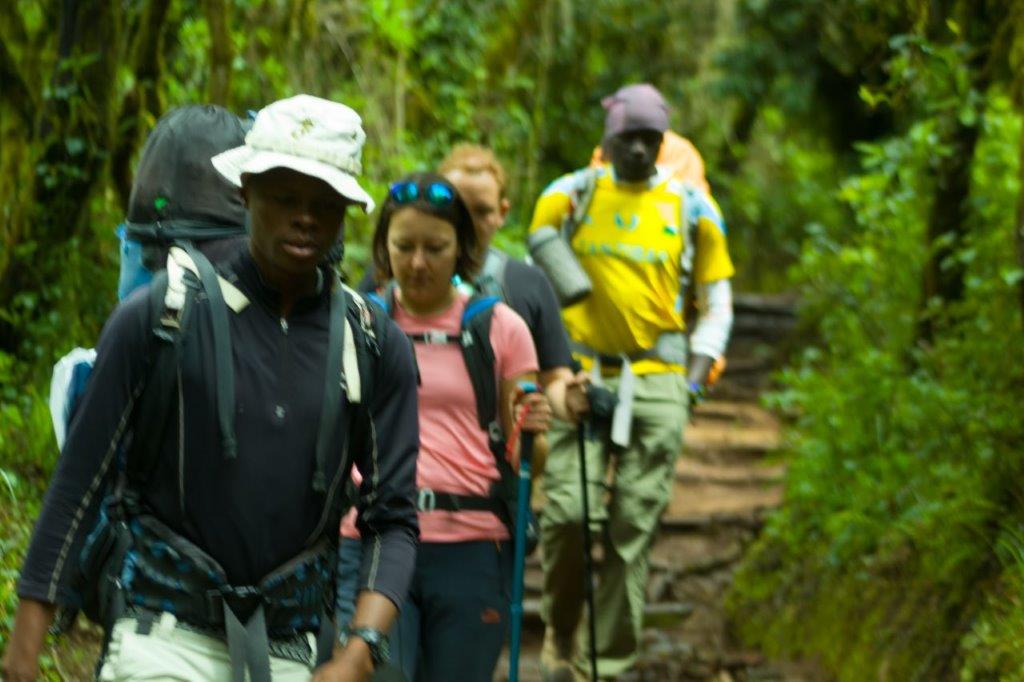 6 days machame route climbing